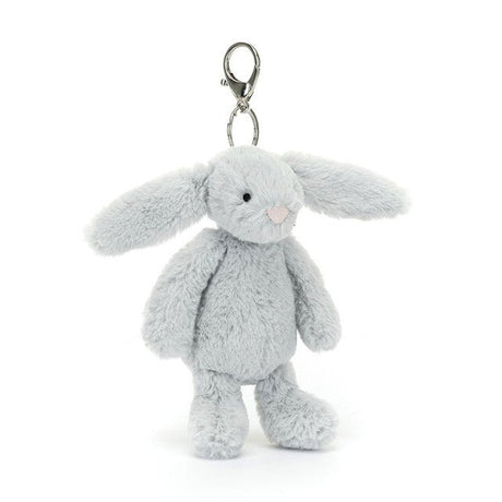 Jellycat Bashful Silver (Grey) Bunny Bag Charm - Princess and the Pea Boutique