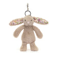 Jellycat Blossom Beige Bunny Petal Bag Charm - Princess and the Pea Boutique