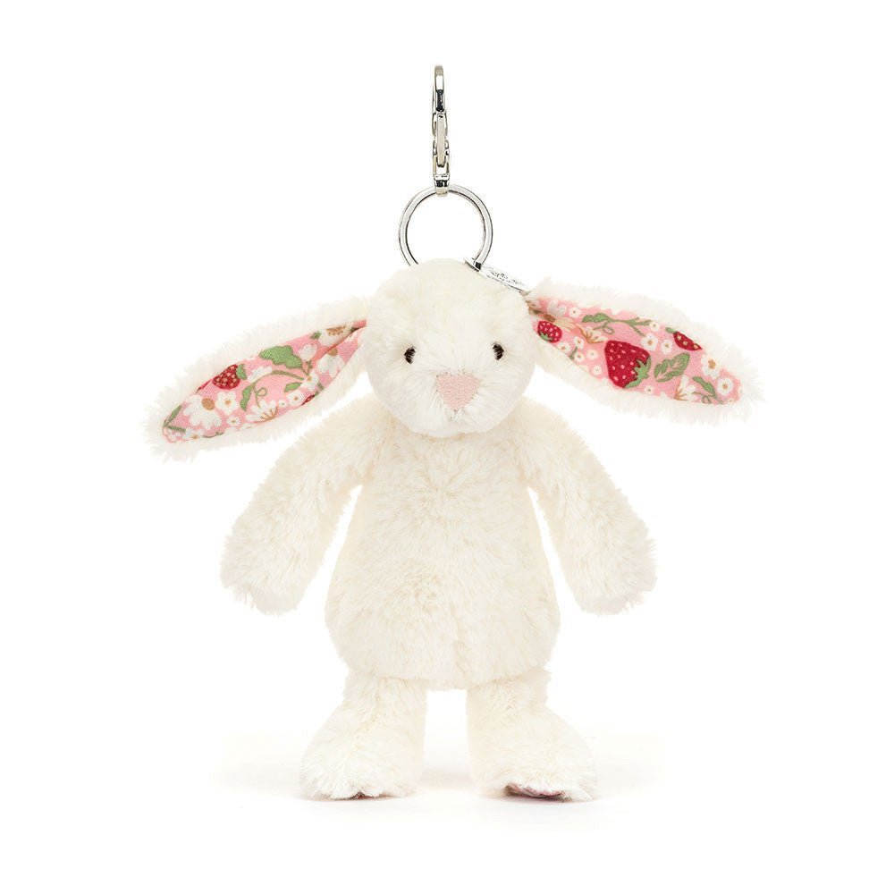 Jellycat Blossom Cream Bunny Berry Bag Charm - Princess and the Pea Boutique