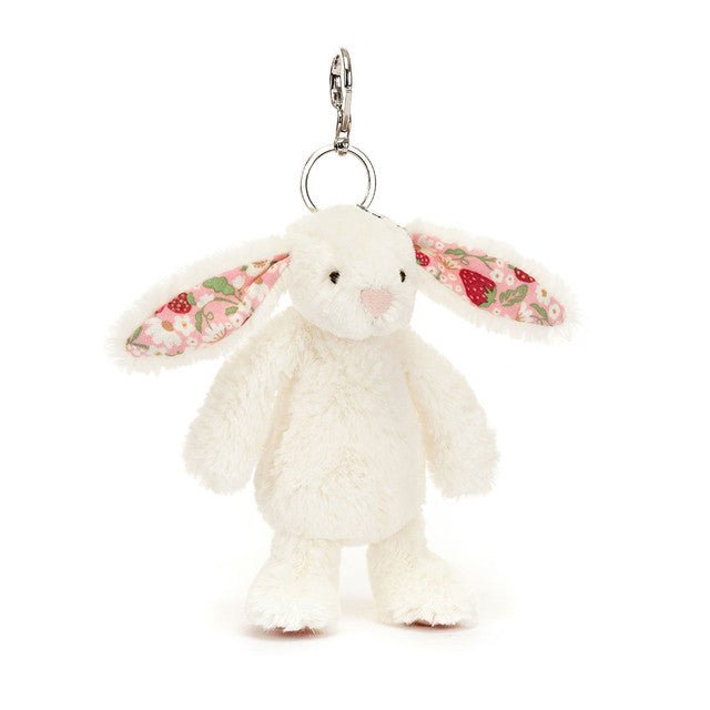 Jellycat Blossom Cream Bunny Berry Bag Charm - Princess and the Pea Boutique