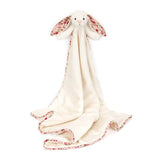 Jellycat Blossom Cream Bunny 'Berry' Blankie - Princess and the Pea Boutique