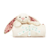Jellycat Blossom Cream Bunny 'Berry' Blankie - Princess and the Pea Boutique