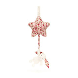 Jellycat Blossom Cream Bunny 'Berry' Musical Pull - Princess and the Pea Boutique