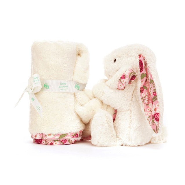 Jellycat Blossom Cream Bunny 'Berry' Soother - Princess and the Pea Boutique