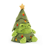 Jellycat Christmas Tree Ricky Rain Frog - Princess and the Pea Boutique