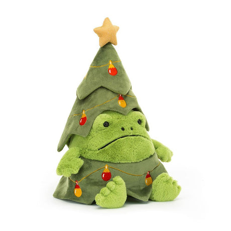 Jellycat Christmas Tree Ricky Rain Frog - Princess and the Pea Boutique