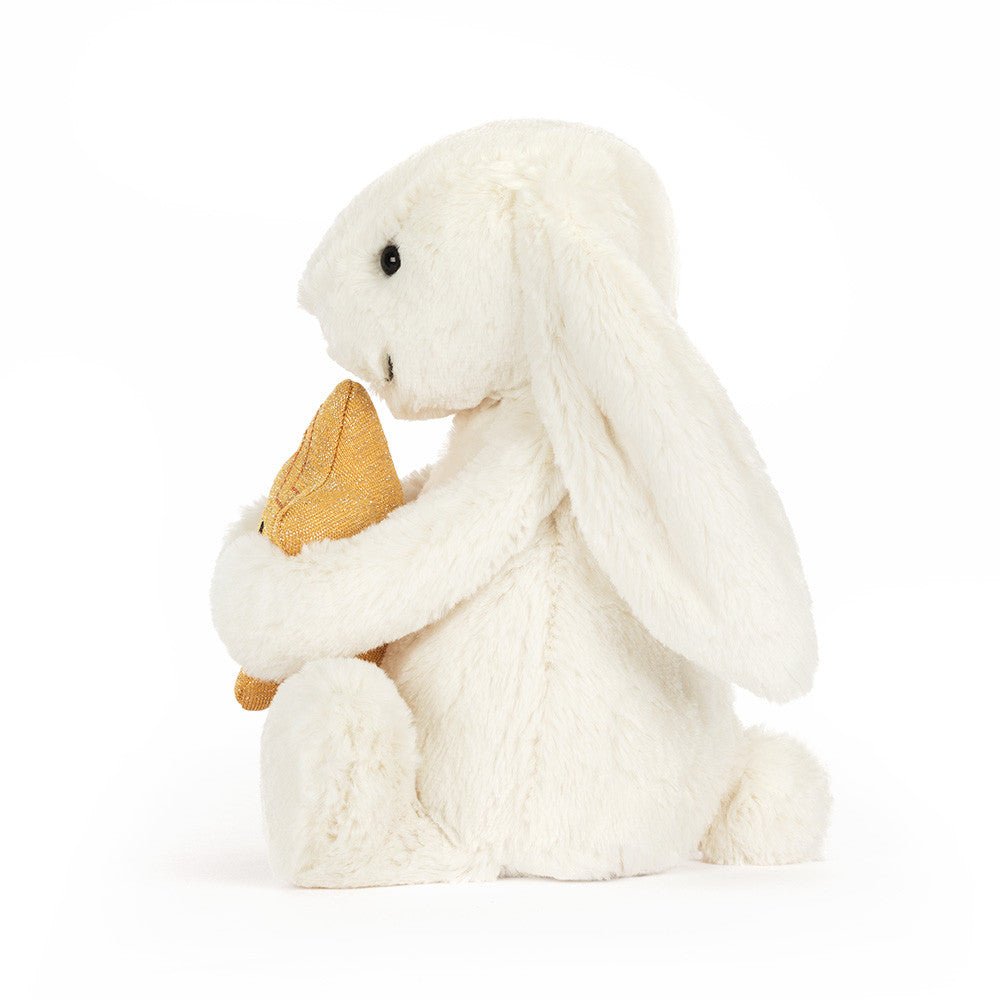 Jellycat Cream Bunny with Star - Princess and the Pea Boutique