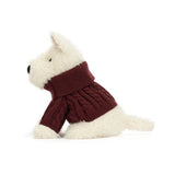 Jellycat Munro Scottie Dog Winter Outfit - Princess and the Pea Boutique
