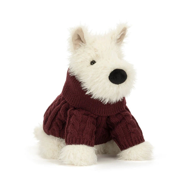 Jellycat Munro Scottie Dog Winter Outfit - Princess and the Pea Boutique