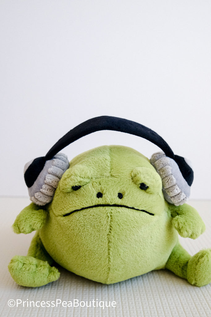 Jellycat Ricky Rain Frog Headphones - Princess and the Pea Boutique
