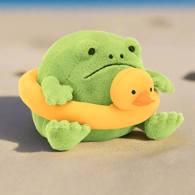 Jellycat Ricky Rain Frog Rubber Ring - Princess and the Pea Boutique