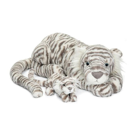 Jellycat Sacha Snow Tiger Gigantic - Princess and the Pea Boutique