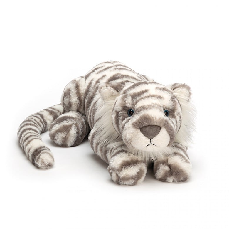 Jellycat Sacha Snow Tiger Really Big - Princess and the Pea Boutique