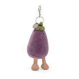 Jellycat Vivacious Eggplant Bag Charm - Princess and the Pea Boutique