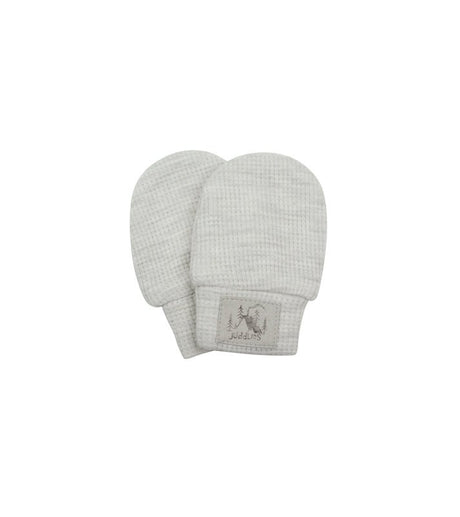 Juddlies - Mini Waffle Scratch Mitts 2pk - Light Grey - Princess and the Pea Boutique