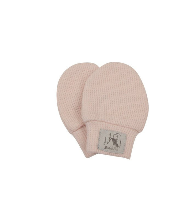 Juddlies - Mini Waffle Scratch Mitts 2pk - Pink Clay - Princess and the Pea Boutique