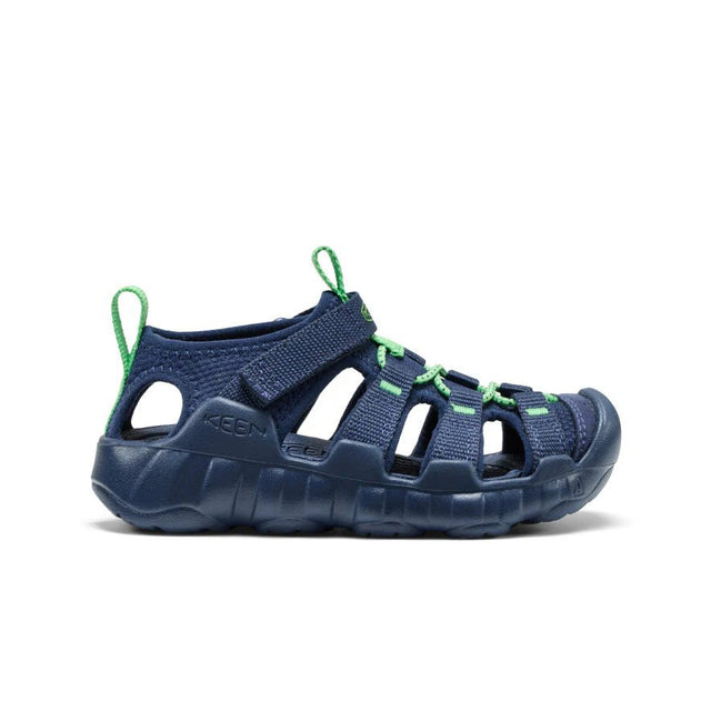 Keen Little Kids’ Hyperport H2 Sandal - Naval Academy/Vibrant Green - Princess and the Pea Boutique