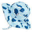 Kids Cotton Floppy Hats - Blue Whale - Princess and the Pea Boutique