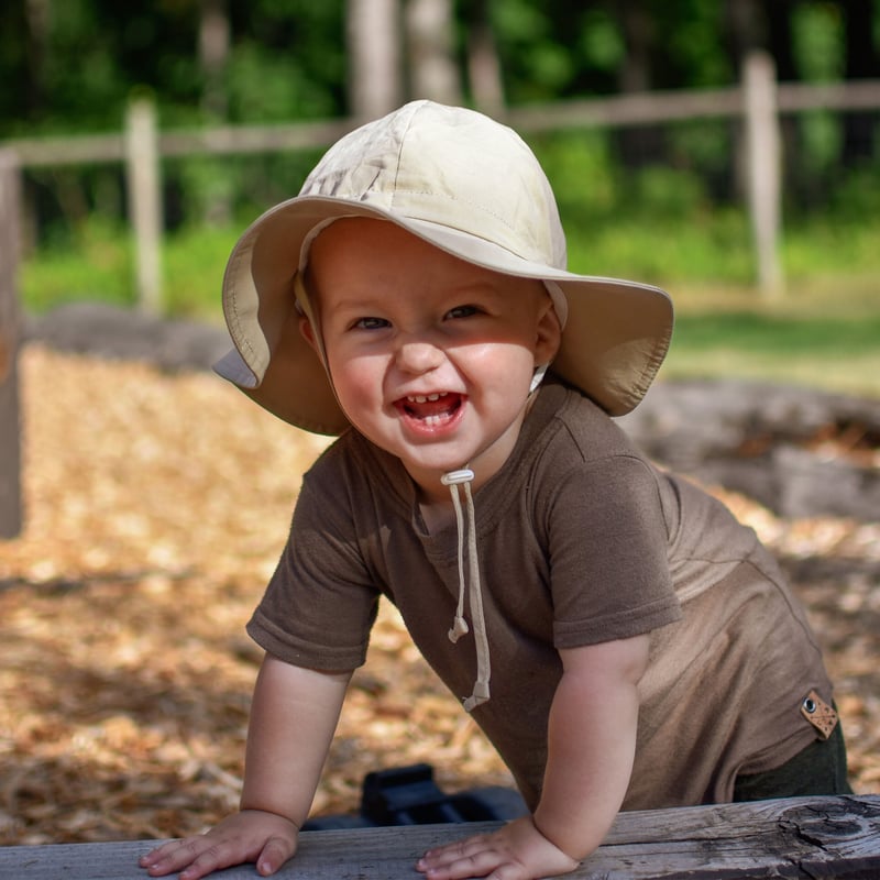 Kids Cotton Floppy Hats - Olive Khaki - Princess and the Pea Boutique