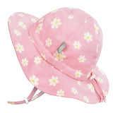 Kids Cotton Floppy Hats - Pink Daisy - Princess and the Pea Boutique