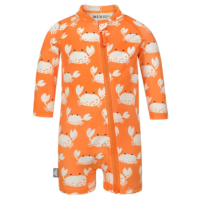 Kids One Piece UV Sun Suit - Crabby Crab - Princess and the Pea Boutique