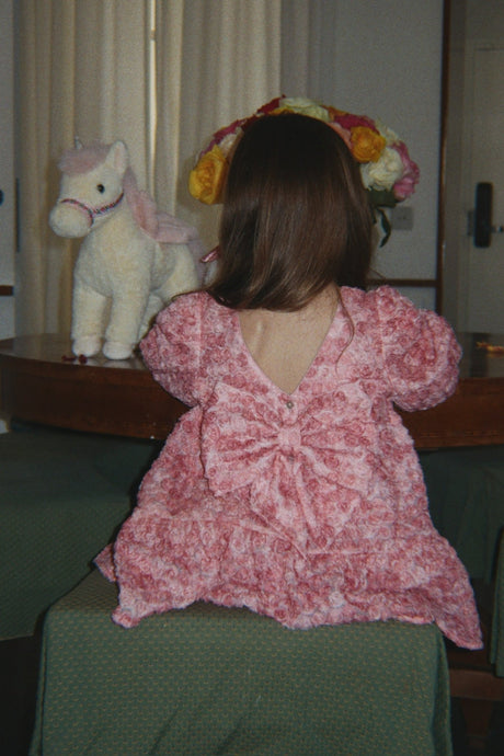 Konges Slojd Ally Long Sleeve Flower Dress - Princess and the Pea Boutique