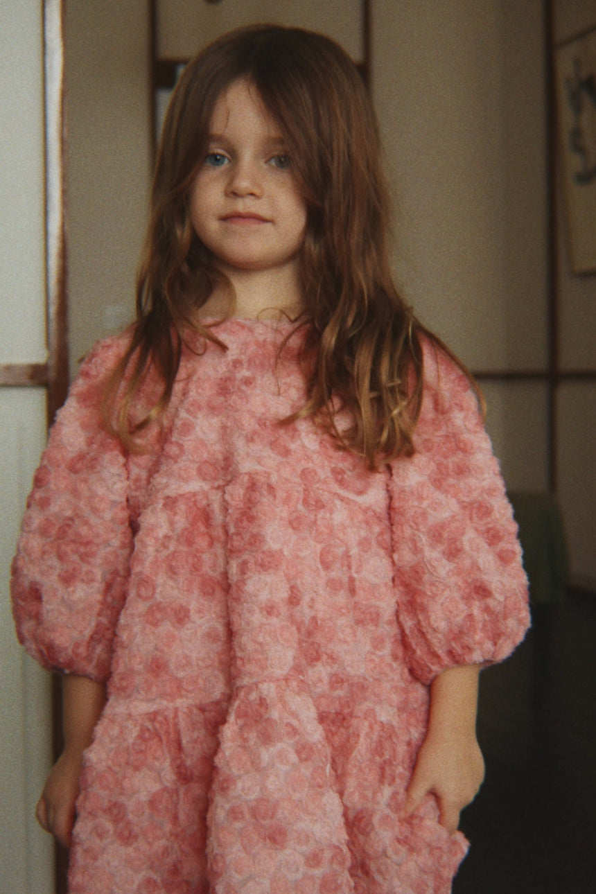 Konges Slojd Ally Long Sleeve Flower Dress - Princess and the Pea Boutique