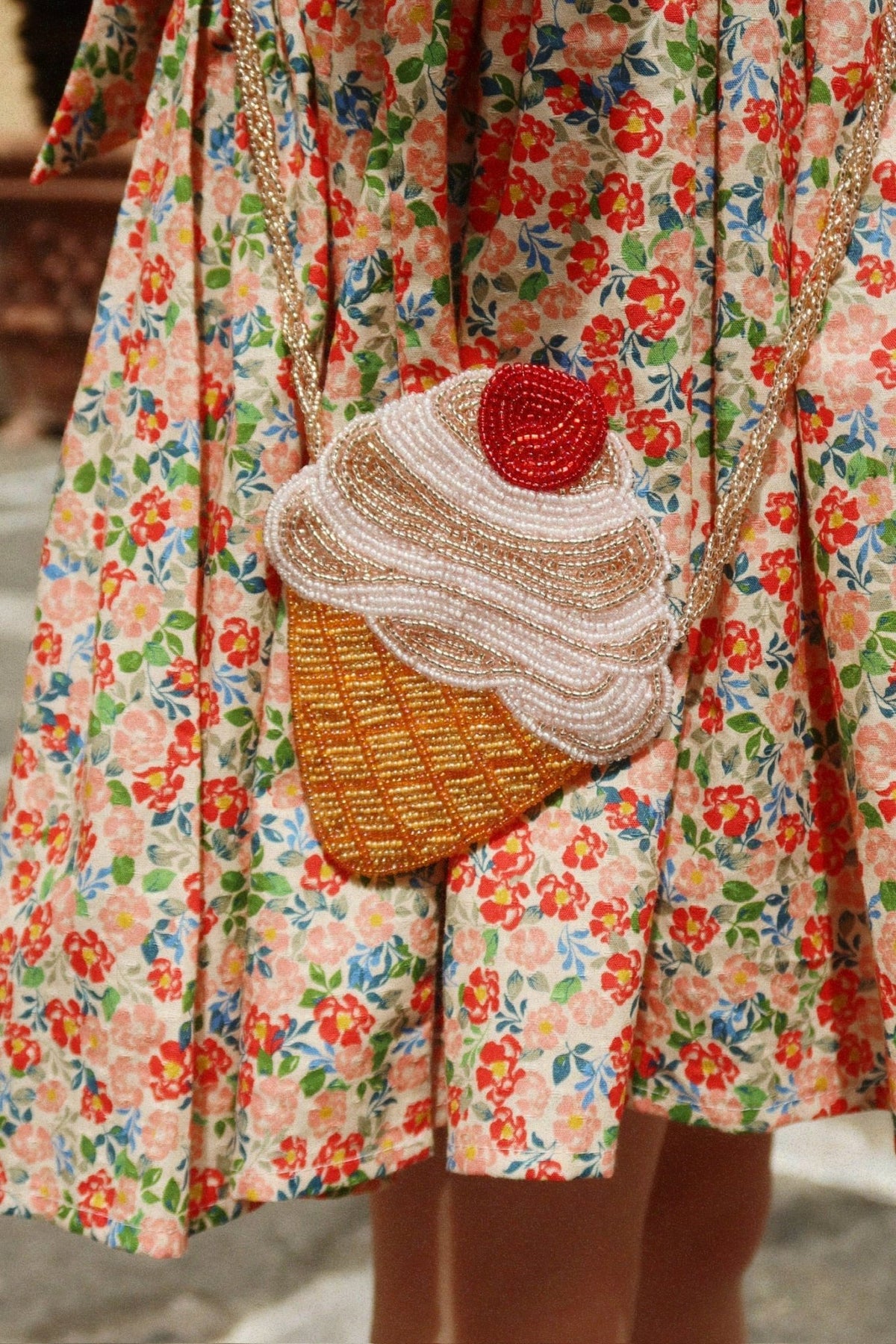 Konges Slojd Beaded Ice Cream Shoulder Bag - Princess and the Pea Boutique