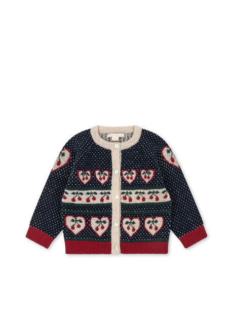Konges Slojd Belou Cardigan - Cherry - Princess and the Pea Boutique