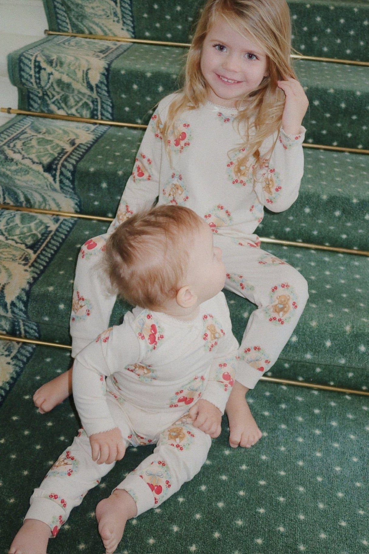 Konges Slojd Christmas Pajama Set - Deer Diary - Princess and the Pea Boutique