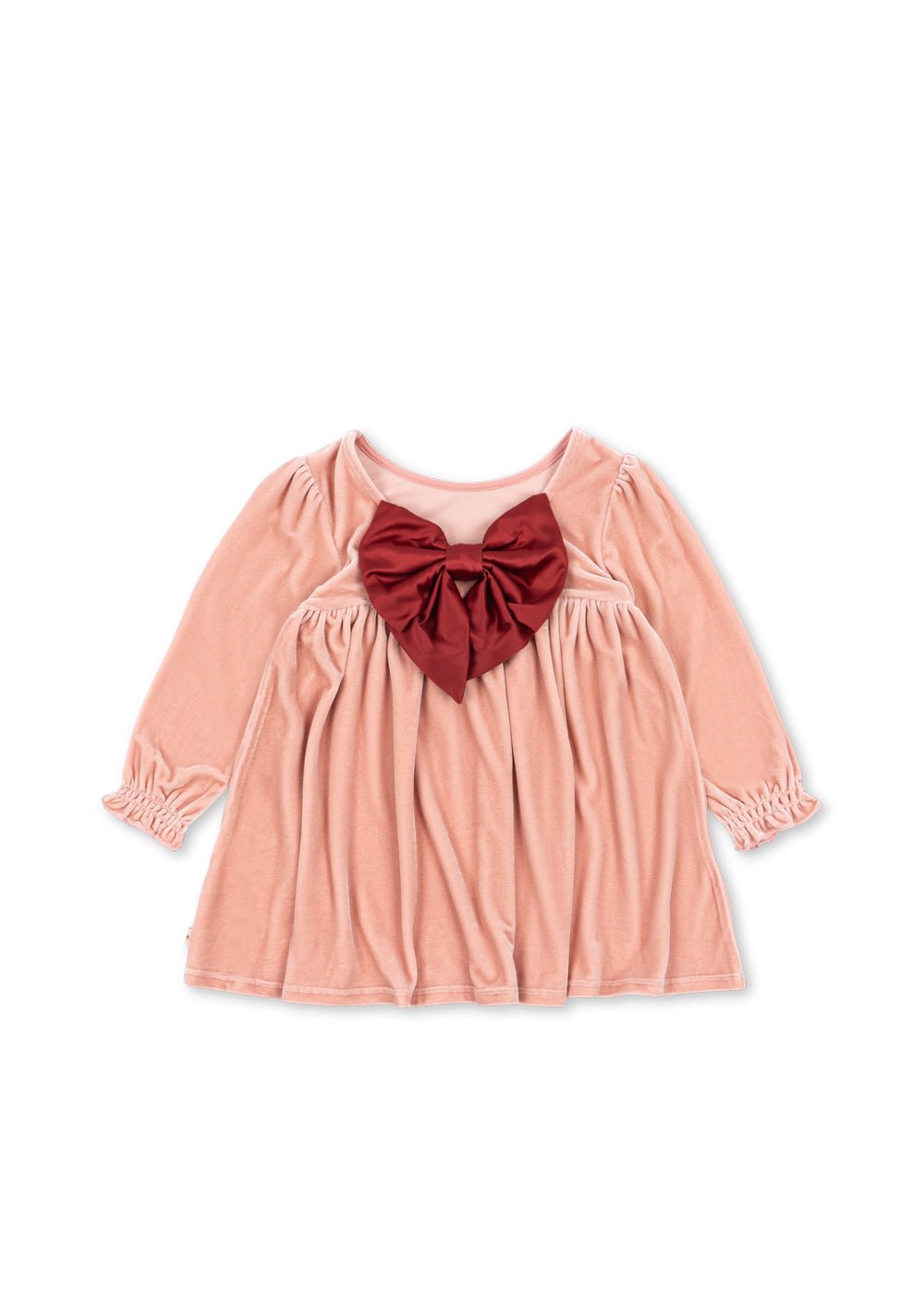 Konges Slojd Gia Bow Dress Grs - Mellow Rose - Princess and the Pea Boutique