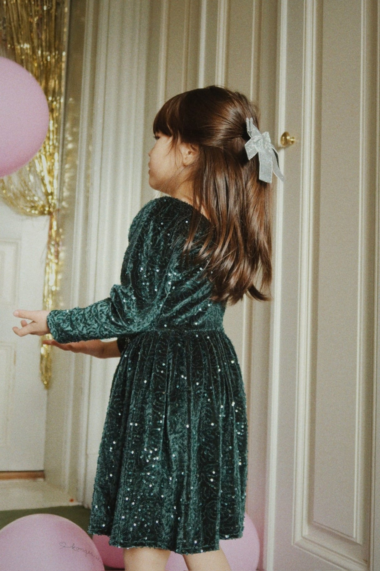 Konges Slojd Glitter Velvet Double Bow - Princess and the Pea Boutique