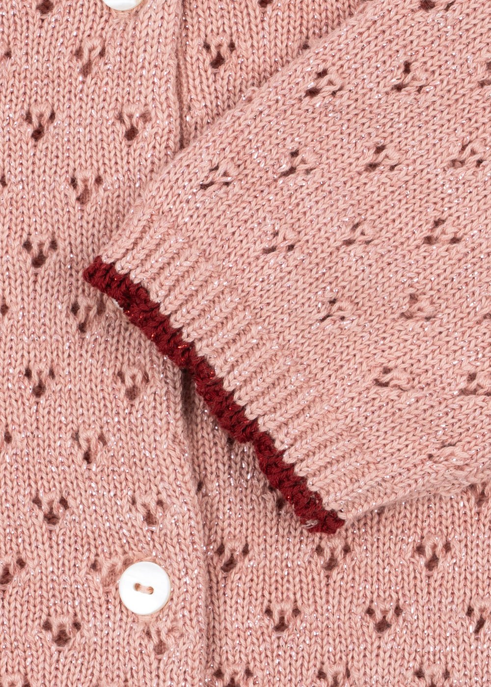 Konges Slojd Holiday Cardigan - Mellow Rose - Princess and the Pea Boutique