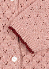 Konges Slojd Holiday Cardigan - Mellow Rose - Princess and the Pea Boutique