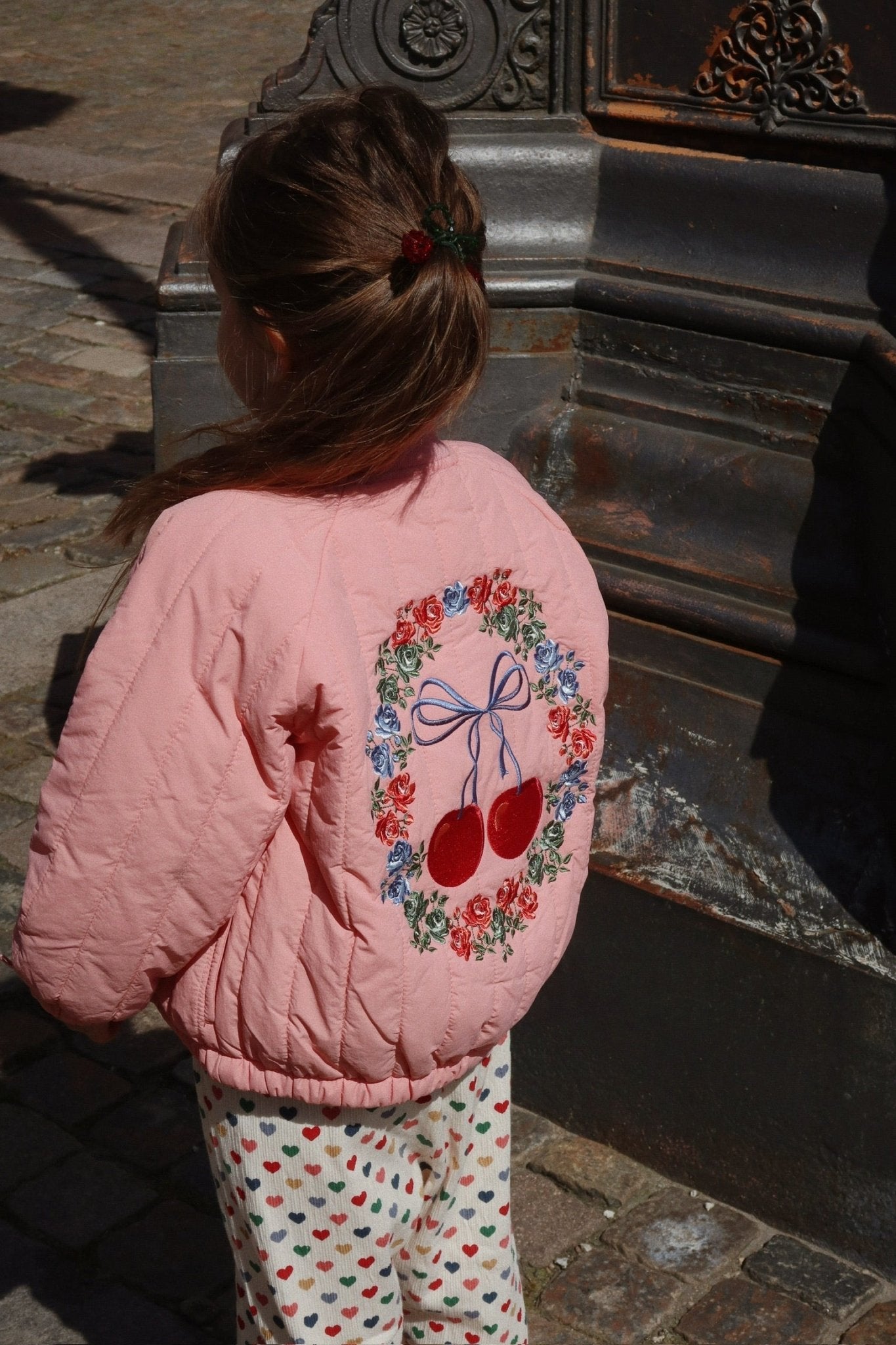 Konges Slojd Juno Bomber Jacket - Strawberry Ice - Princess and the Pea Boutique