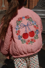 Konges Slojd Juno Bomber Jacket - Strawberry Ice - Princess and the Pea Boutique