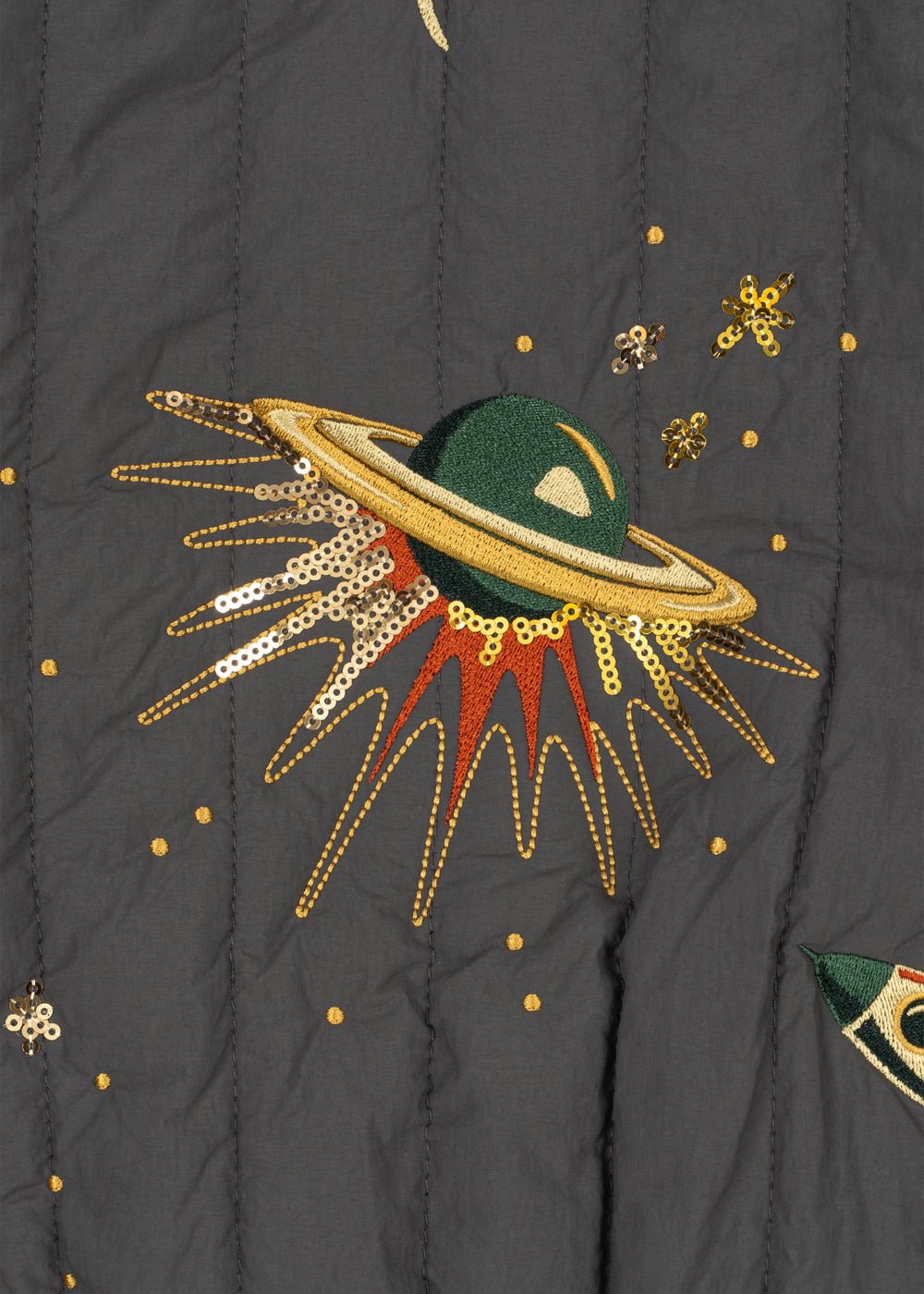 Konges Slojd JUNO SEQUIN BOMBER JACKET - Magnet - Princess and the Pea Boutique
