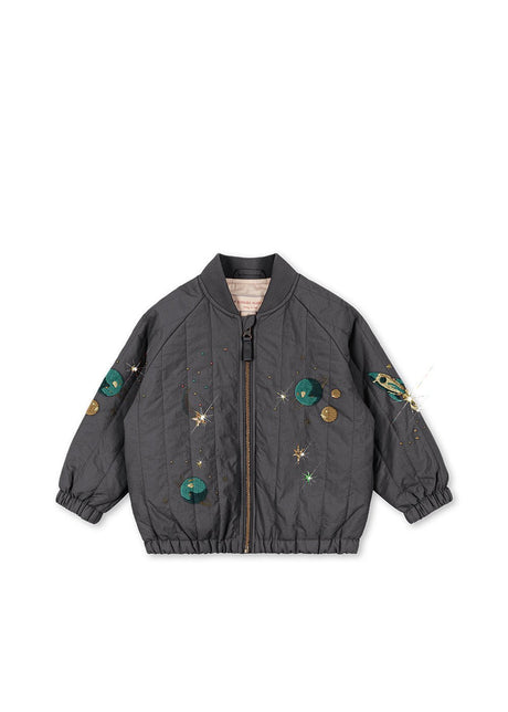Konges Slojd JUNO SEQUIN BOMBER JACKET - Magnet - Princess and the Pea Boutique