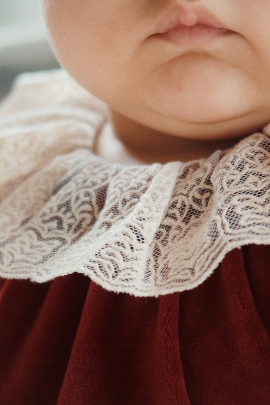 Konges Slojd Venola Romper - Red Dahlia - Princess and the Pea Boutique