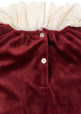 Konges Slojd Venola Romper - Red Dahlia - Princess and the Pea Boutique