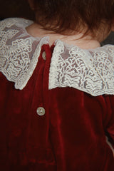 Konges Slojd Venola Romper - Red Dahlia - Princess and the Pea Boutique