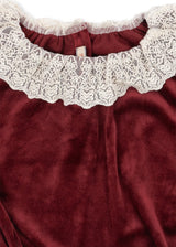 Konges Slojd Venola Romper - Red Dahlia - Princess and the Pea Boutique