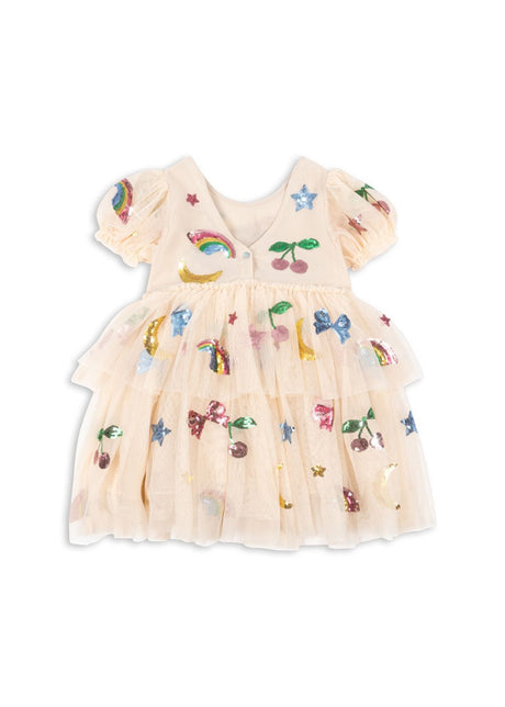 Konges Slojd Yvonne Puff Dress - Rainbow Twinkle - Princess and the Pea Boutique