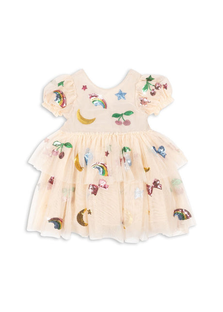 Konges Slojd Yvonne Puff Dress - Rainbow Twinkle - Princess and the Pea Boutique