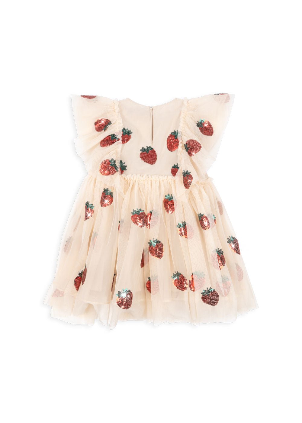 Konges Slojd Yvoone Frill Dress - Strawberry - Princess and the Pea Boutique