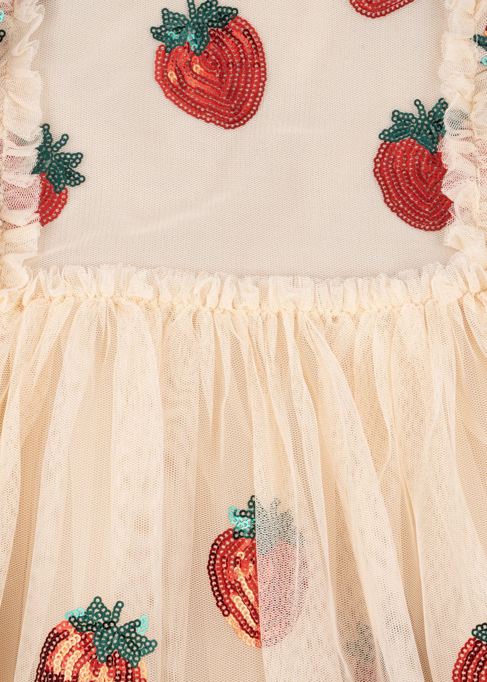 Konges Slojd Yvoone Frill Dress - Strawberry - Princess and the Pea Boutique