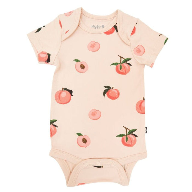 Kyte Baby Bodysuit in Peach - Princess and the Pea Boutique