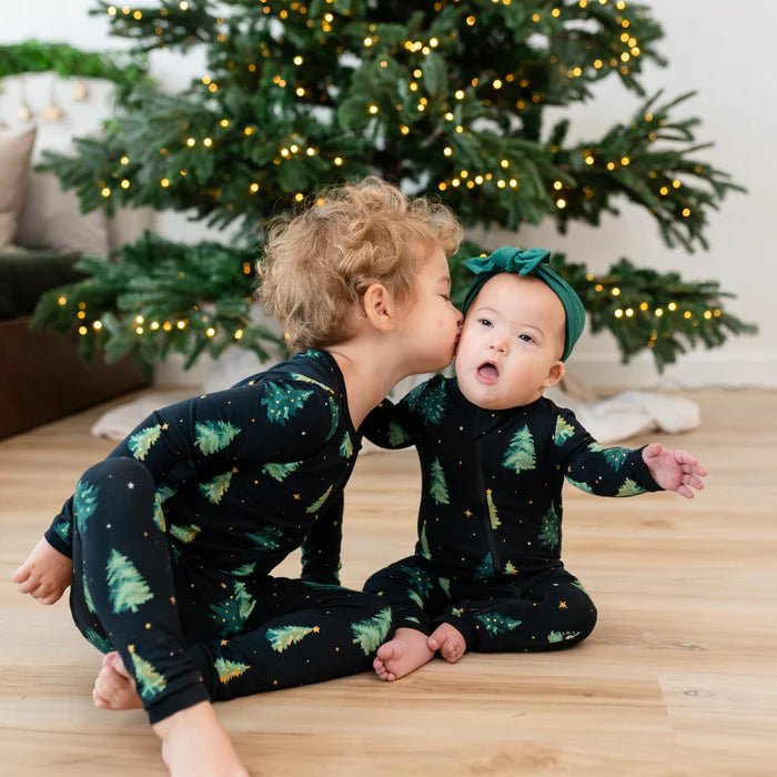 Kyte Baby Long Sleeve Pajamas in Twinkle Tree - Princess and the Pea Boutique