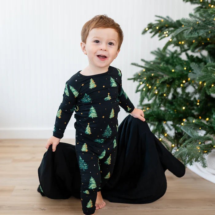Kyte Baby Long Sleeve Pajamas in Twinkle Tree - Princess and the Pea Boutique