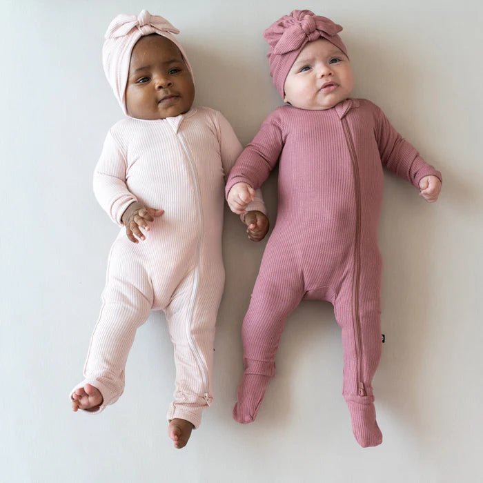 Kyte Baby Ribbed Headwrap in Blush - Princess and the Pea Boutique